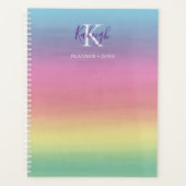 Tropische regenboogzon | Monogrammed Planner (Voorkant)