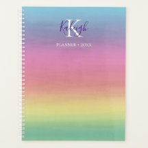 Tropische regenboogzon | Monogrammed Planner