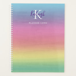Tropische regenboogzon | Monogrammed Planner