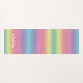 Tropische regenboogzon | Waterverf Yoga Mat (Voorkant (horizontaal))