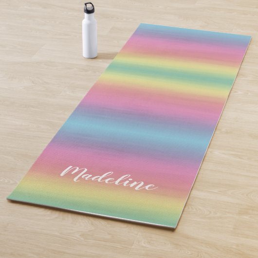 Tropische regenboogzon | Waterverf Yoga Mat (In situ)
