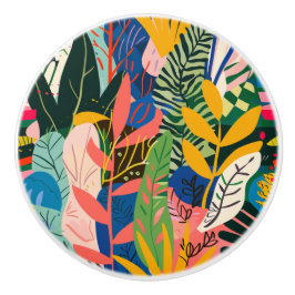 Tropische regenwoud keramische trek knop