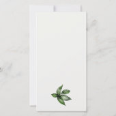 Tropische Regenwoud Toekan Blad Baby Shower Bedankkaart (Achterkant)