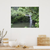Tropische regenwoud Waterval Poster (Keuken)