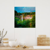 Tropische regenwoud Waterval Poster (Keuken)
