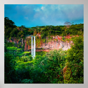 Tropische regenwoud Waterval Poster