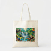 Tropische regenwoud Waterval Tote Bag (Voorkant)