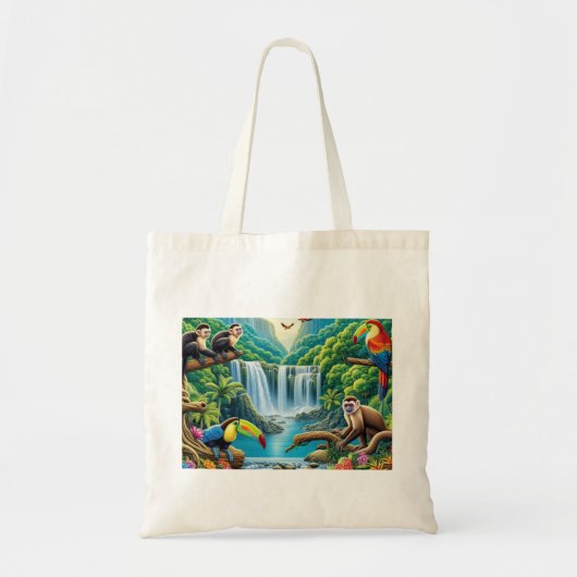 Tropische regenwoud Waterval Tote Bag (Voorkant)