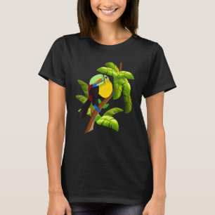Tropische regenwouden van wilde dieren verlaten di t-shirt