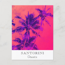 *~* Tropische reis AP25 personaliseren.. Palm Leaf Briefkaart