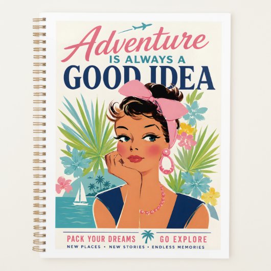 Tropische Reisposter Avontuur Planner (Voorkant)