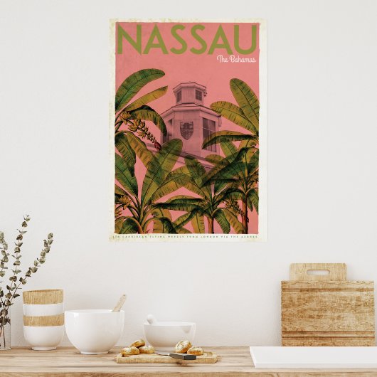 Tropische reisposter Bahamas Poster (Keuken)