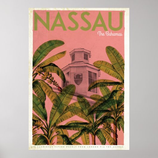 Tropische reisposter Bahamas Poster (Voorkant)