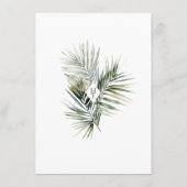 Tropische reisroute Kaart, bestemming bruiloft Informatiekaartje (Achterkant)