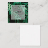 Tropische reisspecialiste Thema Vierkante Visitekaartje (Voorkant / Achterkant)