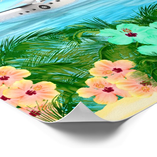 Tropische reizen poster (Hoek)