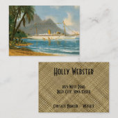 Tropische reizen visitekaartje (Voorkant / Achterkant)