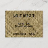 Tropische reizen visitekaartje (Achterkant)