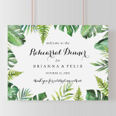 Tropische repetitie voor bestemming Welkomstteken Poster