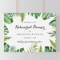 Tropische repetitie voor bestemming Welkomstteken 