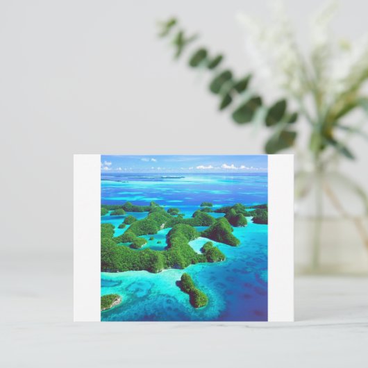 Tropische Republiek Palau Briefkaart (Staand voorkant)