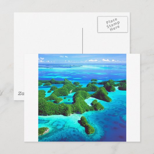 Tropische Republiek Palau Briefkaart (Voorkant / Achterkant)