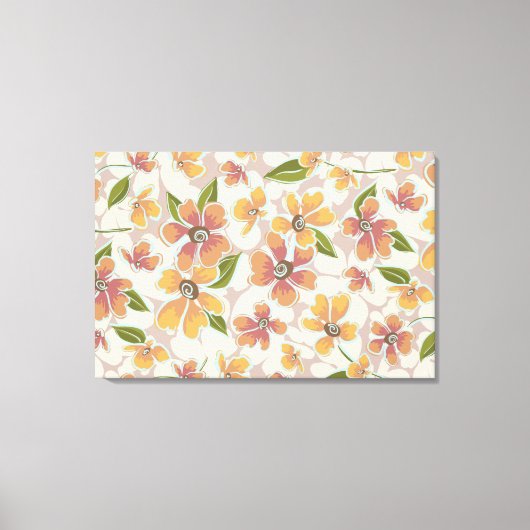 Tropische retro-chemicaliën canvas afdruk (Voorkant)