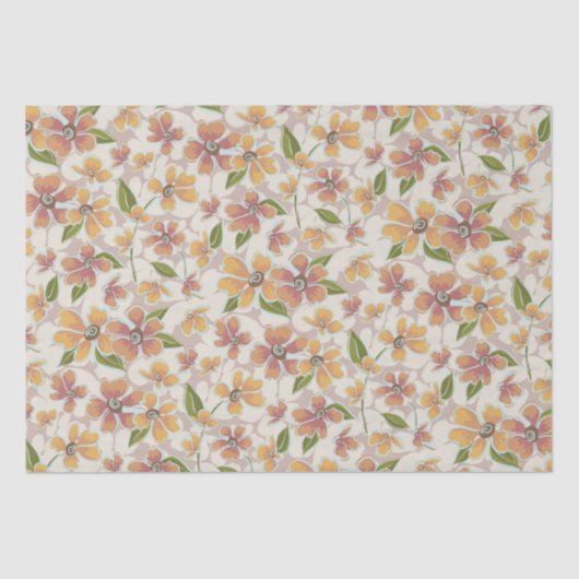 Tropische retro-chemicaliën tissuepapier (Voorkant)