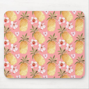 Tropische retro-design met ananas muismat