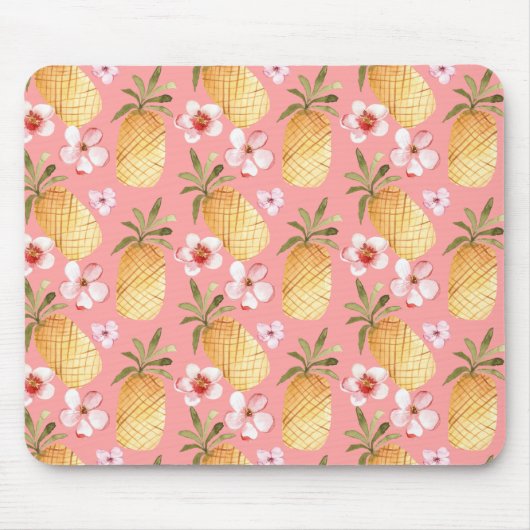 Tropische retro-design met ananas muismat (Voorkant)