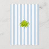 Tropische Retro Kust Eiland Trouwdetails Informatiekaartje (Achterkant)