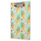 Tropische retro print op achtergrond van munt klembord (Links)