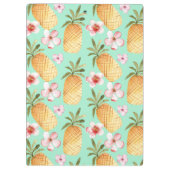 Tropische retro print op achtergrond van munt klembord (Achterkant)