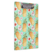 Tropische retro print op achtergrond van munt klembord (Rechts)