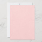 Tropische Retro Roze Palm Tree Summer Wedding Kaart (Achterkant)