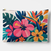 Tropische retro vibe accessoire tas uit het midden (Voorkant)