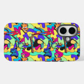 Tropische retrocacus Macaw Tree Clownfish Case-Mate iPhone Case (Achterkant (horizontaal))