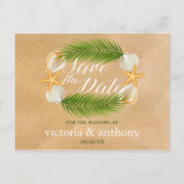 Tropische reuzenrietridder die de datum opslaat aankondigingskaart (Voorkant)