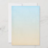 Tropische ridderbruiloft kaart (Achterkant)