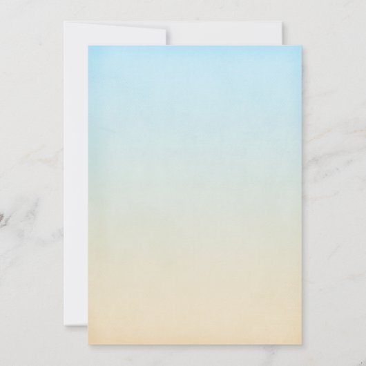 Tropische ridderbruiloft kaart (Achterkant)