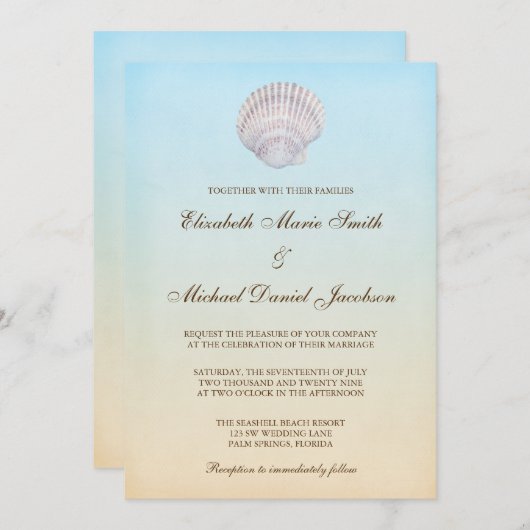 Tropische ridderbruiloft kaart (Voorkant / Achterkant)