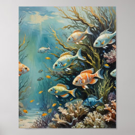 Tropische rifvissen poster