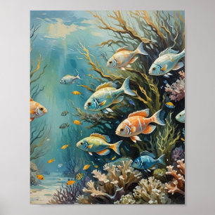 Tropische rifvissen poster