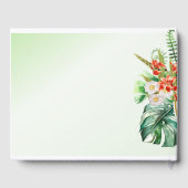 Tropische Ring Wedding Guest Book Gastenboek (Achterkant)