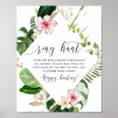 Tropische ring zoek bridal shower spel poster (Voorkant)