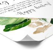 Tropische ringjacht bruidsfeest spel poster (Hoek)