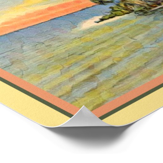 Tropische rivier de Florida Poster (Hoek)