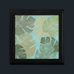 Tropische rode bladeren cadeaudoosje<br><div class="desc">"Faded Tropische bladeren II" door Jade Reynolds. Voorziet een collectie tropische bladeren in een vette vormgeving.</div>