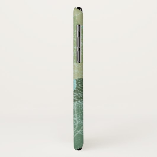 Tropische rode bladeren Case-Mate iPhone case (Achterkant/links)