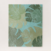 Tropische rode bladeren legpuzzel (Verticaal)